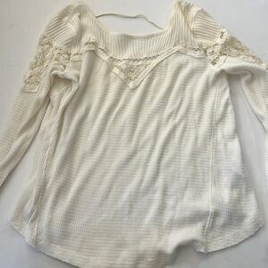Free people lace crochet thermal